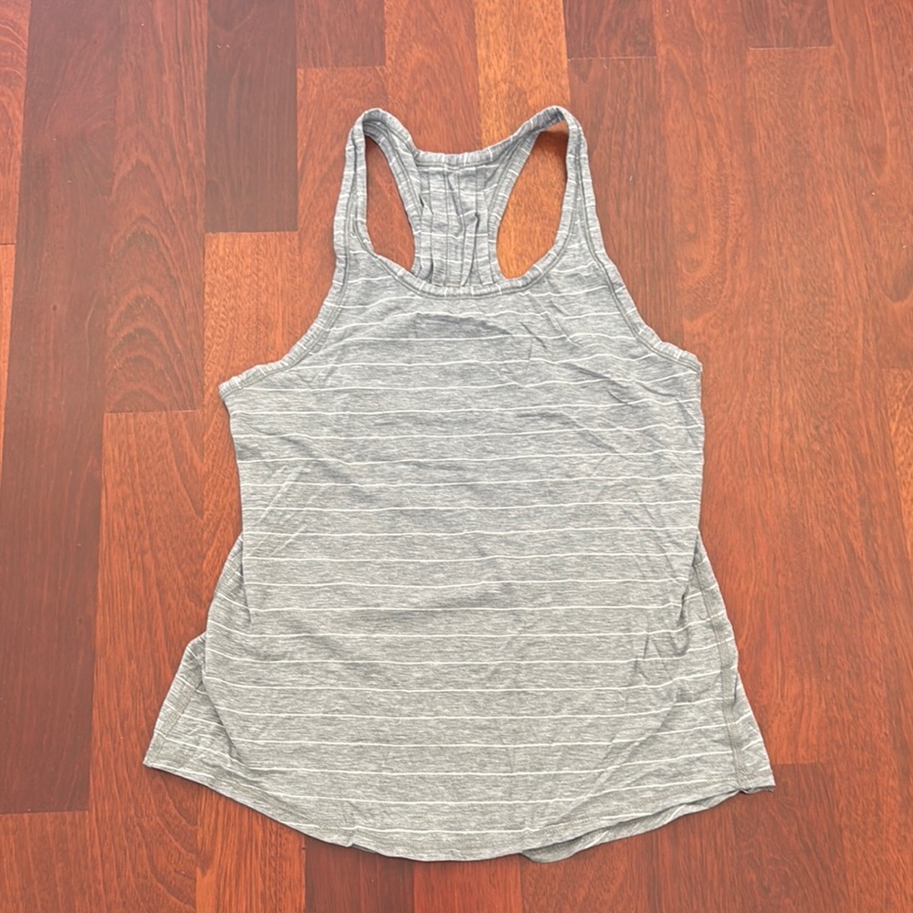 Lululemon Gray Striped Women's Tank Top